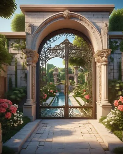 garden door,rose arch,archways,flower border frame,frame flora,country estate,entryway,oasis,gated,botanical square frame,stone gate,arcadia,pergola,landscaped,gardenias,luxury property,flower frame,pearl border,entrada,luxury home,Art,Artistic Painting,Artistic Painting 35