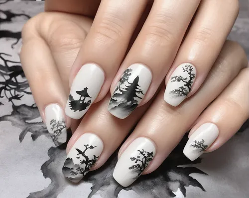 floral japanese,nail design,nail art,japanese floral background,hand-painted,zebra pattern,hand painting,black and white pattern,floral with cappuccino,vintage floral,floral pattern,pine cone pattern,white chrysanthemums,butterfly floral,nails,maple leaves,botanical print,stenciled,skeleton hand,artificial nails,Illustration,Paper based,Paper Based 30