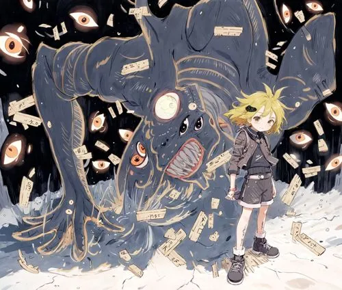 this is a very strange cartoon character,uzumaki,kizu,fullmetal,minato,spriggan,ramza,Anime,Anime,Traditional