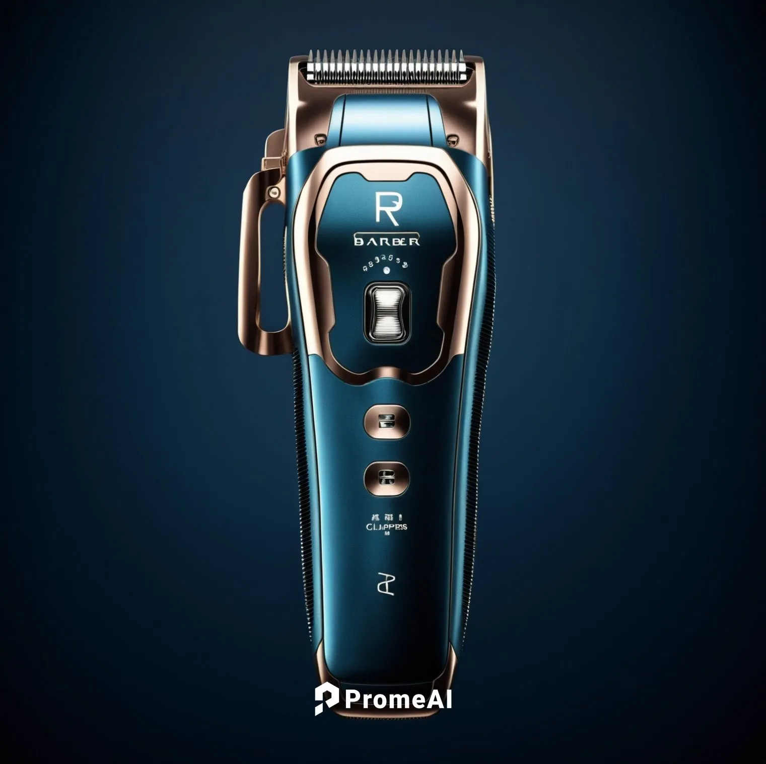 Barber Hair Clippers，Stylish appearance with a three-dimensional feel,an electric shaveer on a dark background,gillette,trimmer,shavers,hairdryer,thermostatic,trimmers,Photography,General,Realistic