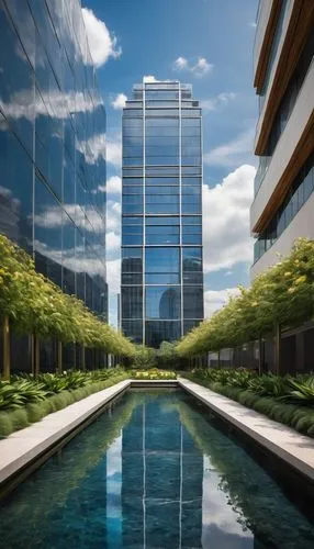 glass building,sathorn,glass facade,glass facades,glass wall,waterplace,arcology,office buildings,futuristic architecture,damac,skybridge,skyscraping,virtual landscape,citicorp,capitaland,penthouses,3d rendering,vdara,office building,lexcorp,Illustration,Abstract Fantasy,Abstract Fantasy 15