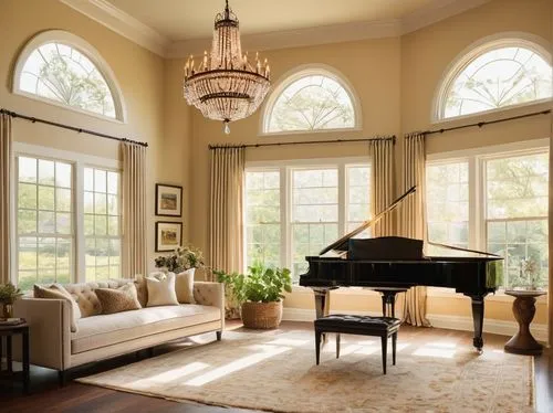 steinway,luxury home interior,grand piano,bay window,sunroom,great room,hovnanian,family room,the piano,sitting room,ornate room,steinways,living room,piano,stucco ceiling,interior decor,livingroom,decoratifs,vaulted ceiling,plantation shutters,Illustration,Japanese style,Japanese Style 20