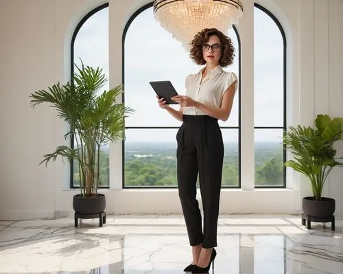 woman holding a smartphone,receptionist,secretarial,secretary,woman in menswear,businesswoman,business woman,secretaria,office worker,roitfeld,culottes,work from home,manageress,jodhpurs,menswear for women,women fashion,leatherette,ardant,librarian,female model,Photography,Documentary Photography,Documentary Photography 34