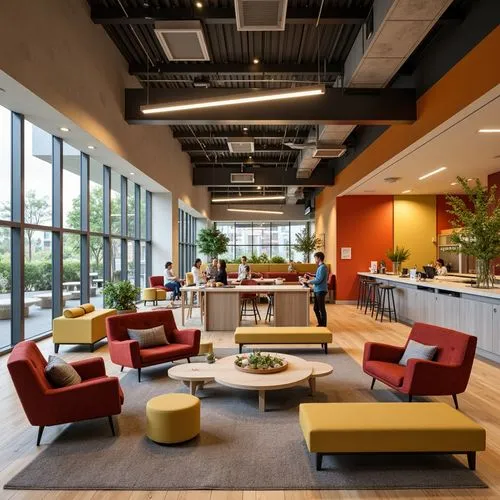 bridgepoint,modern office,rackspace,gensler,contemporary decor,lobby,offices,modern decor,ideacentre,collaboratory,oticon,daylighting,seating area,conference room,search interior solutions,clubroom,kinsolving,breakfront,medibank,infopark