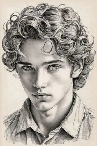 peregrin,gavroche,pencil drawing,charcoal pencil,loras,curls,pencil drawings,ringlets,odair,adipati,curly hair,charcoal drawing,lestrange,mcguiness,meriadoc,graphite,curly,pencil art,brynjar,panarin,Illustration,Black and White,Black and White 30