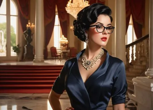 derivable,vettriano,librarian,secretarial,headmistress,secretaria,ahlam,kalthoum,kulthum,vesper,piaget,selina,vintage woman,lace round frames,neoclassic,mayoress,bayonetta,dressup,secretary,sophisticate,Illustration,Retro,Retro 10