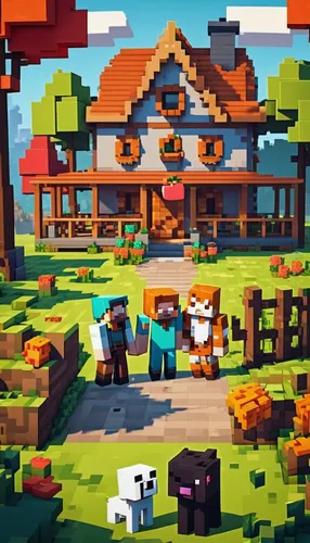 Set in a cozy farmhouse, write a romantic tale of two gingermen falling in love and overcoming obstacles together.,fox stacked animals,farm set,farm animals,fall animals,pixel art,farm pack,tavern,gam