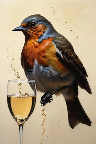 red breast,finch in liquid amber,redbreast,bird painting,rufous,redpoll,robin redbreast,bird illustration,chestnut sided warbler,redstart,passerine,bird robin,tanager,bird drawing,glass painting,erithacus rubecula,brambling,passerine bird,swallow,orange beak,Conceptual Art,Daily,Daily 12