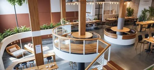 Generate a sketch of a modern coffee shop interior. The space should feature a cozy, minimalist design with warm lighting. Include wooden tables, comfortable seating areas with cushions, and a counter