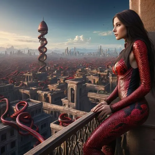 alita,hela,elektra,sci fiction illustration,raimi,scarlet witch,rapunzel,fantasia,photo manipulation,catsuit,fantasy art,illyria,fantasy picture,gothel,miraculous,nanites,fantasy woman,darth talon,marvels,compositing,Conceptual Art,Fantasy,Fantasy 04