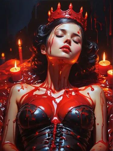 vampirella,red,countess,satana,vermelho,kalima,necrosha,elektra,queen of hearts,herodias,sanguinary,sanguine,vampira,bloodsucker,devil,mediatrix,vampire woman,maraschino,vampire lady,pernicious,Conceptual Art,Fantasy,Fantasy 19