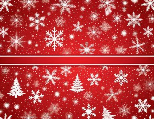 圣诞节雪花圣诞树红色矢量图,a red wallpaper with white snowflakes and a border,christmas snowy background,christmas background,christmasbackground,christmas snowflake banner,christmas wallpaper,knitted christmas ba