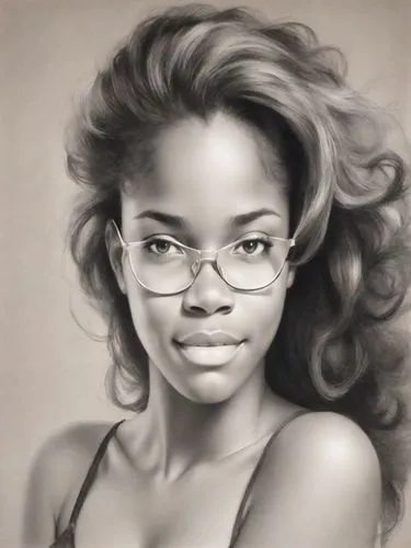 digital painting,african american woman,pencil drawing,graphite,world digital painting,pencil drawings,with glasses,afro-american,girl drawing,girl portrait,glasses,barb,charcoal pencil,portrait background,nigeria woman,photo painting,spectacles,black woman,digital art,fantasy portrait