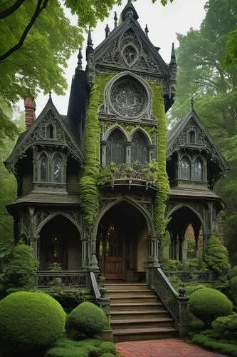 witch's house,house in the forest,forest house,fairy tale castle,witch house,fairytale castle,fairy house,kykuit,victorian house,old victorian,creepy house,dreamhouse,ghost castle,doll house,the haunted house,knight house,victorian,two story house,dandelion hall,doll's house,Illustration,Retro,Retro 16