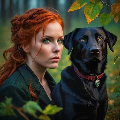 girl with dog,romantic portrait,companion dog,irish setter,clary,red dog,maci,vizla,beaglier,gothic portrait,fantasy portrait,autumn icon,pet portrait,canidae,artistic portrait,dog photography,dog-photography,human and animal,companion,katniss,Photography,General,Fantasy