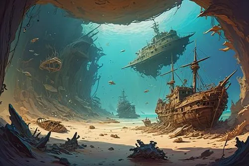 shipwreck,underwater landscape,sunken ship,underwater background,ship wreck,undersea