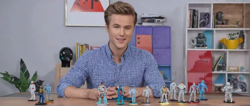 Craft a mysterious prompt: Uncover the secrets hidden within a cryptic livestream on justin.tv, where nothing is as it seems.,figurines,miniature figures,minifigures,model making,model cars,clay figur