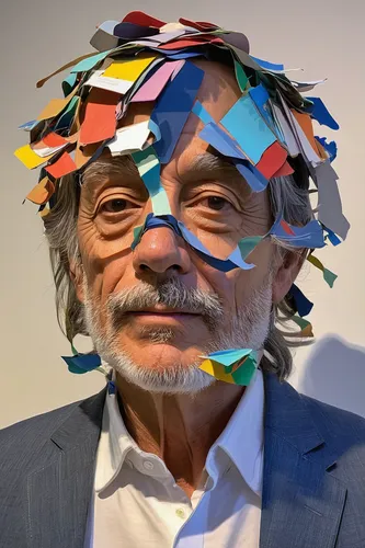 ernő rubik,dali,leonardo devinci,el salvador dali,roy lichtenstein,groucho marx,ervin hervé-lóránth,george ribbon,immerwurzel,fernano alonso,uomo vitruviano,psychoanalysis,felipe bueno,berger picard,rigó jancsi,geppetto,psychologist,albert einstein,basset artésien normand,popart,Unique,3D,Modern Sculpture