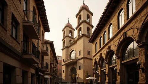 Intricate stone carvings, ornate bell towers, grandiose arches, rustic terracotta roofs, curved fa\u00e7ades, ornamental balconies, decorative cornices, robust columns, vaulted ceilings, stained glass