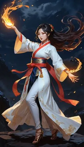 flame spirit,yi sun sin,wuchang,taijiquan,xing yi quan,mulan,fire siren,torch-bearer,xiaochi,fire master,fire angel,baguazhang,hwachae,fire poi,yuanyang,xizhi,shuanghuan noble,hanbok,dancing flames,zui quan,Unique,Design,Character Design