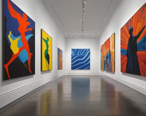 Imagine the vibrant colors of the modern art exhibits at Yale Center for British Art.,art gallery,gallery,paintings,art world,great gallery,roy lichtenstein,art museum,three primary colors,warhol,post