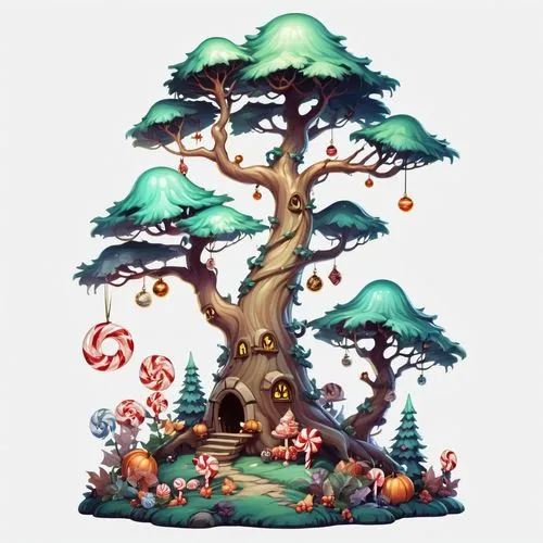 yggdrasil,hokka tree,flourishing tree,small tree,maplestory,baobabs,Illustration,Abstract Fantasy,Abstract Fantasy 11