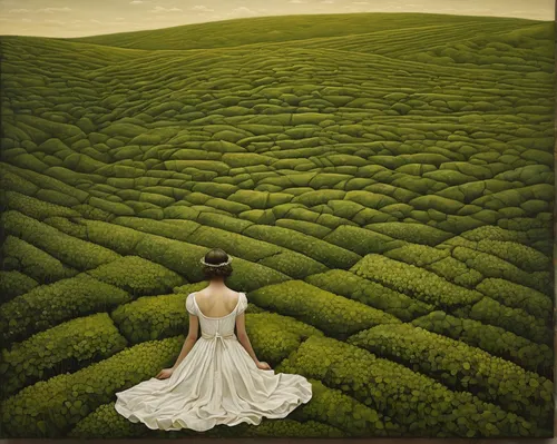 tea field,green fields,tea plantations,green landscape,tea garden,tea plantation,heart tea plantation,lily of the field,hedge,green grass,green meadow,trembling grass,sencha,girl in the garden,green garden,tea art,secret garden of venus,longjing tea,darjeeling tea,green background,Illustration,Realistic Fantasy,Realistic Fantasy 09