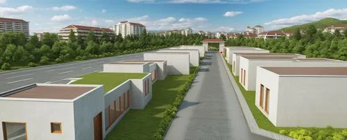 prefabricated buildings,new housing development,residencial,townhomes,housing estate,townhouses,Photography,General,Realistic