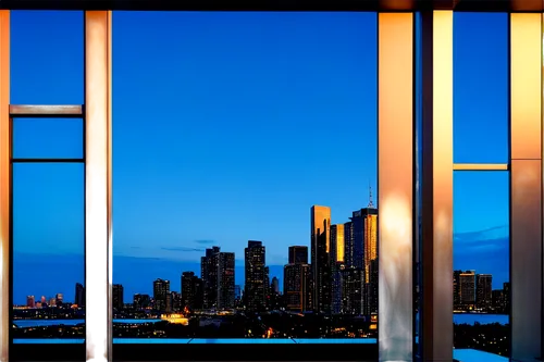 chicago skyline,chicago night,windowpanes,chicago,chicagoan,glass panes,streeterville,window view,window panes,glass window,ventanas,window curtain,bedroom window,slat window,blue hour,biscayne,windows wallpaper,high rises,the window,windowblinds,Illustration,American Style,American Style 14