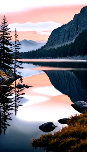 evening lake,mountain lake,mountainlake,high mountain lake,alpine lake,forest lake,landscape background,tongass,world digital painting,lake,glacial lake,beautiful lake,heaven lake,digital painting,two jack lake,nature background,crater lake,twilight on jenny lake,calm water,salt meadow landscape,Illustration,Retro,Retro 05