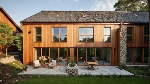 the house is made up of wooden walls and windows,timber house,danish house,exzenterhaus,lohaus,glickenhaus,landhaus,Photography,General,Natural