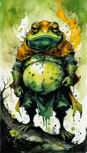 bull frog,bullfrog,frog king,true toad,frog background,fuel-bowser,boreal toad,frog man,frog figure,frog,toad,man frog,amphibian,bottomless frog,giant frog,true frog,running frog,green frog,water frog,frog through,Illustration,Abstract Fantasy,Abstract Fantasy 18