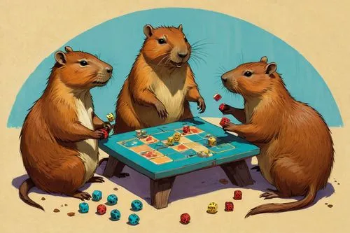 knizia,game illustration,gamblers,poker,rodentia icons,antigambling,Illustration,Paper based,Paper Based 17