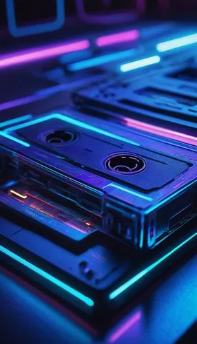 microcassette,80's design,80s,cassette,cassettes,cinema 4d,audio cassette,atari,cassette tape,vhs,neon light,neon lights,musicassette,abstract retro,disco,diskette,neon ghosts,neon,optical disc drive,radio cassette,Illustration,Retro,Retro 19