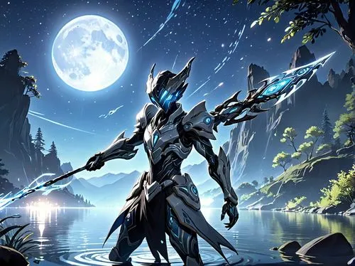 blue enchantress,wraithlike,nidus,nightstalker,excalibur,neverwinter,gradimir,tenno,niroshan,cocytus,hydroid,khora,nekron,guyver,moonsorrow,dark elf,helminth,elashyi,shadowboxer,artix,Anime,Anime,Realistic