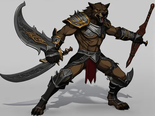 cat warrior,minotaur,barbarian,fantasy warrior,dane axe,massively multiplayer online role-playing game,male character,warlord,armored animal,black warrior,female warrior,bronze horseman,mercenary,paysandisia archon,werewolf,wind warrior,posavac hound,raider,mergus,dark elf,Conceptual Art,Daily,Daily 35