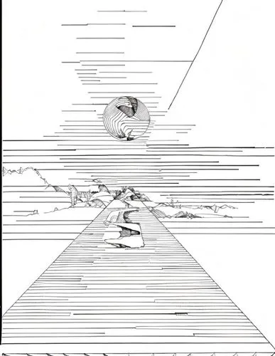 pyramid,kharut pyramid,klaus rinke's time field,papyrus,panoramical,falling,mono-line line art,seismograph,step pyramid,falling objects,mono line art,pendulum,vertigo,pyramids,ski jump,illusion,ascens