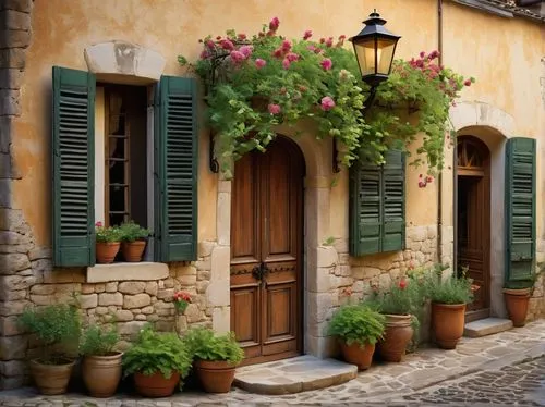 provence,provencal,provencal life,sicily window,toscane,tuscany,shutters,grasse,south france,quirico,italy,italie,romanies,window with shutters,exterior decoration,cortile,french windows,wooden shutters,italia,toscana,Illustration,Paper based,Paper Based 22