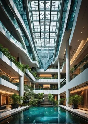 atriums,atrium,rotana,pan pacific hotel,intercontinental,taikoo,sathorn,wintergarden,oberoi,waterplace,difc,swissotel,sofitel,vdara,novotel,capitaland,hotel complex,largest hotel in dubai,westin,damac,Illustration,American Style,American Style 03