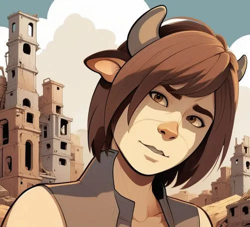 hanji,ymir,korra,kuribayashi,cel shading,miqati,Illustration,Children,Children 01