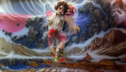 belldandy,guanyin,diaochan,aerith,escaflowne,parashuram,Illustration,Realistic Fantasy,Realistic Fantasy 25