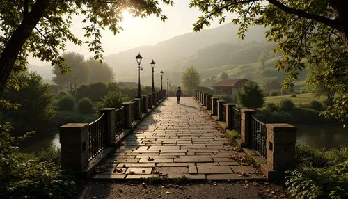 wooden bridge,walkway,scenic bridge,ourthe,towpath,charles bridge,pathway,chain bridge,towpaths,ironbridge,hohenzollern bridge,angel bridge,oxenbridge,old bridge,footbridge,hangman's bridge,bridge,stone bridge,hanging bridge,the mystical path