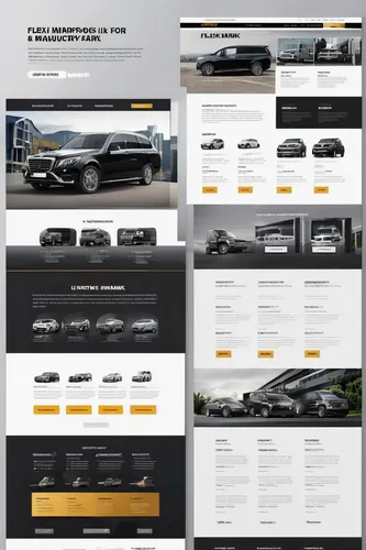 
landing page web design first list for company which print fleximark for manufactory and business in black and silver style; named of company "fleximark"

,website design,vehicle transportation,landi