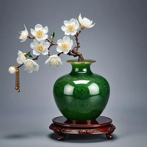 junshan yinzhen,plum blossom,flower vase,fragrance teapot,ikebana,still life of spring,plum blossoms,glass vase,flower vases,vase,baihao yinzhen,still life photography,chinese art,japanese flowering crabapple,japanese lamp,funeral urns,japanese column cherry,floral japanese,quince decorative,jade flower,Photography,General,Realistic