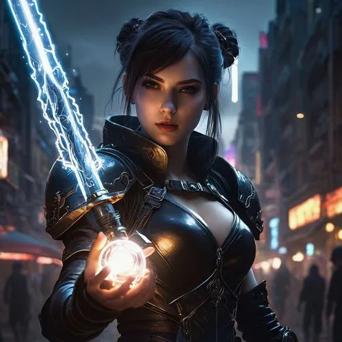 vayne,kittani,sindel,chunli,electrocutionist,evie,domino,liora,fiora,bioshock,karai,eletrica,kitana,arika,asami,nyx,shadowrun,electrifying,abaddon,bellona,Conceptual Art,Fantasy,Fantasy 11