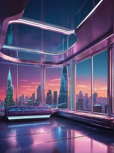 sky apartment,futuristic landscape,sky space concept,new york skyline,cybercity,penthouses,futuristic architecture,skyloft,cityscape,skybridge,spaceship interior,cyberscene,cartoon video game background,3d background,windows wallpaper,cyberview,skyreach,manhattan skyline,scenically,futuristic,Illustration,Retro,Retro 12