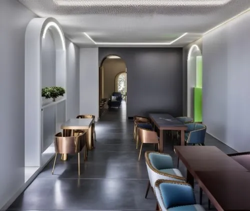 blue chair,casa fuster hotel,hallway space,hotel w barcelona,boutique hotel,oria hotel,therapy room,assay office,interiors,treatment room,contemporary decor,interior modern design,modern decor,concret