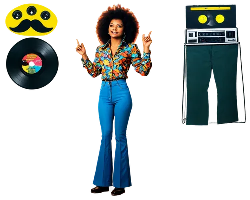 70's icon,retro paper doll,retro eighties,jumpsuit,70s,black power button,retro woman,memphis pattern,groovy,traffic signals,magnetic tape,traffic light phases,retro women,shopping icons,traffic signal,80's design,vinyl player,retro items,60's icon,lando,Illustration,Black and White,Black and White 14