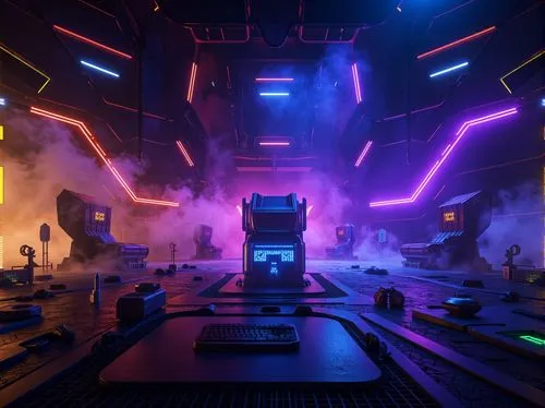 battlezone,cybertron,digitalism,synth,cyberia,spaceland,cyberscene,robotron,spaceship interior,sulaco,voxels,metropolis,3d render,cybercity,cybertown,cinema 4d,coldharbour,voxel,space port,audiogalaxy