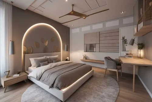 Grey and Muted Taupe Colour Scheme Bedroom interior mood board,bedroom,modern room,3d rendering,canopy bed,sleeping room,guest room,room divider,render,modern decor,interior design,interior modern des